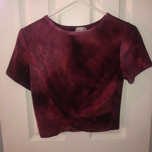 tie dye crop top